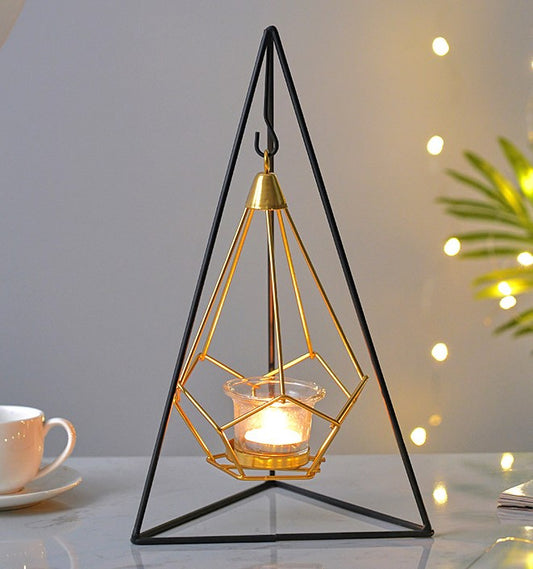 Nordic modern minimalist creative hanging candle holder living room